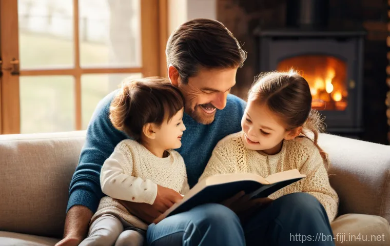 피지에서 국제 운전 면허증 사용 여부 - **Prompt:** A heartwarming scene of a family reading together in a cozy, sunlit living room. The fat...